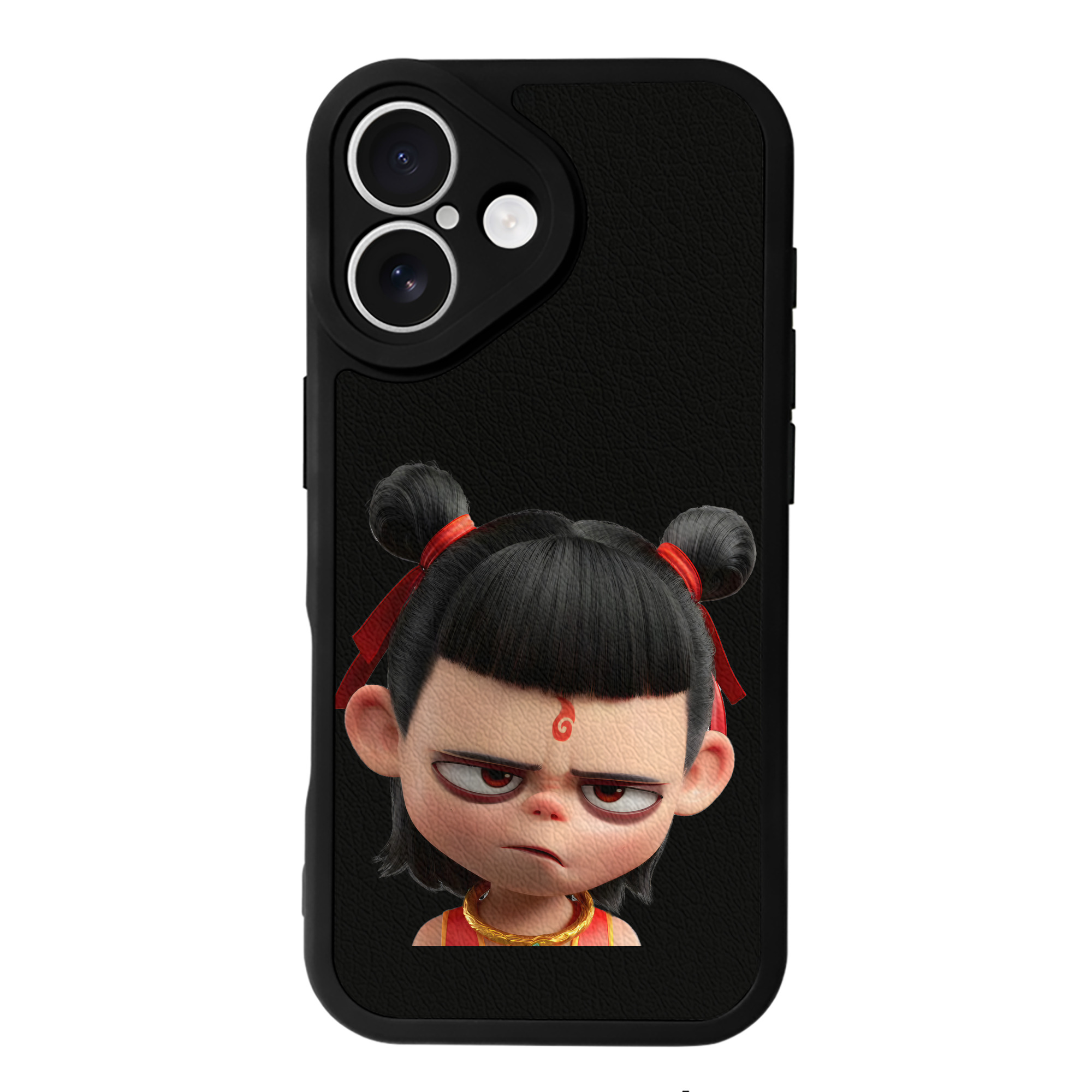（画像用） Ne Zha 2 ナタ 魔童の大暴れ 【iPhone 16シリーズ対応】シリコンスマホケース（レザー調） 材質：シリコン